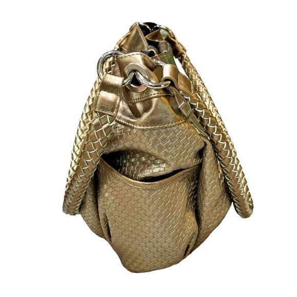Miche Rebekah Purse Handbag Gold Woven Magnetic Closure Side Pockets NWOT - Picture 6 of 13